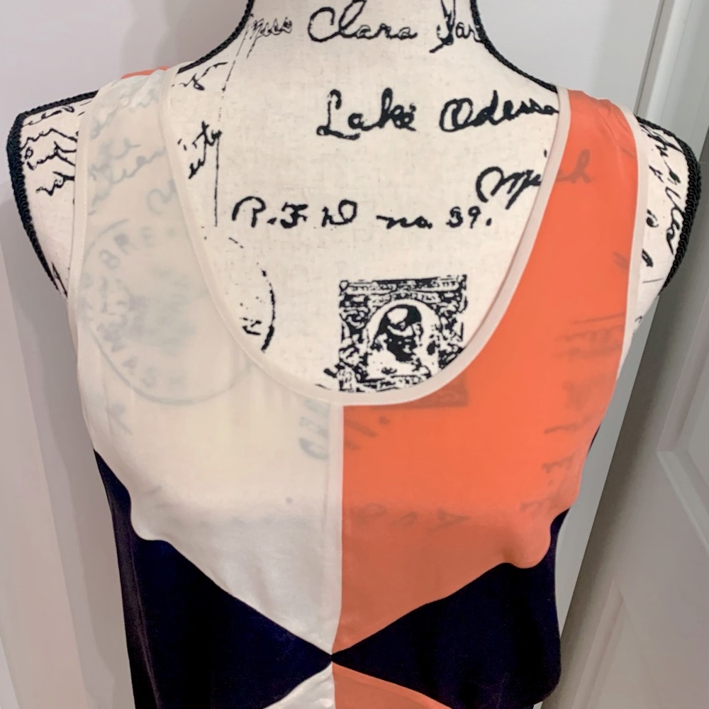 Color Block Silk Tank - Picture 2 of 6